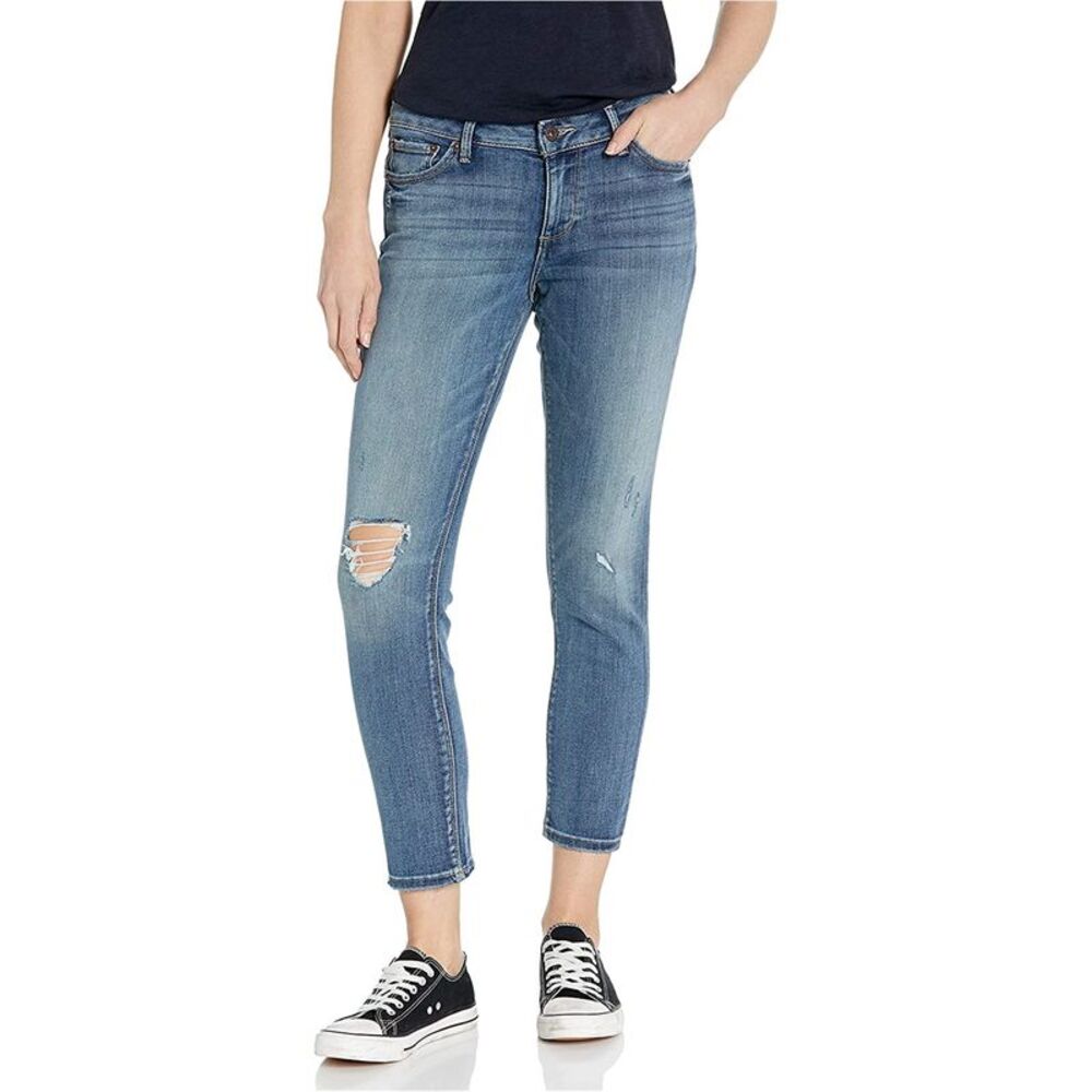 Lucky Brand Womens Skinny Regular Straight Leg Jeans, Blue, 12, DM